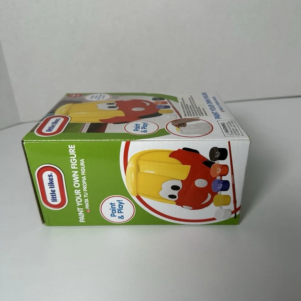 Little Tikes Paint Your Own Figure‎ Cozy Coupe Red Yellow Car Craft Kit New
